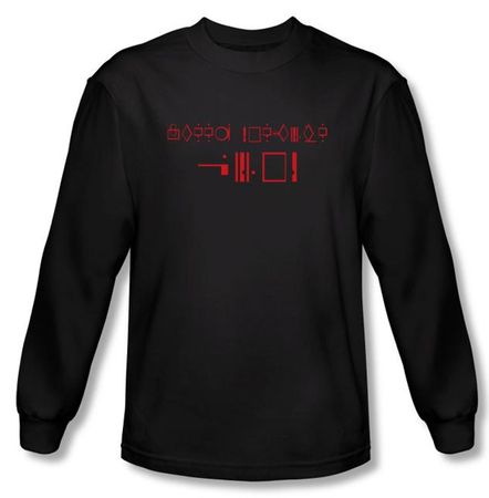 Superman Long Sleeve Shirt DC Comics Kneel Before Zod Black Shirt