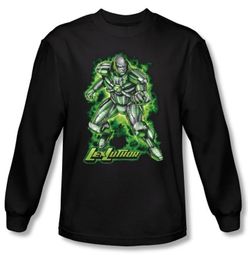 Superman Long Sleeve Shirt DC Comics Kryptonite Lux Luther Black Shirt Superman Long Sleeve Shirt DC Comics Kryptonite Lux Luther Black Shirt