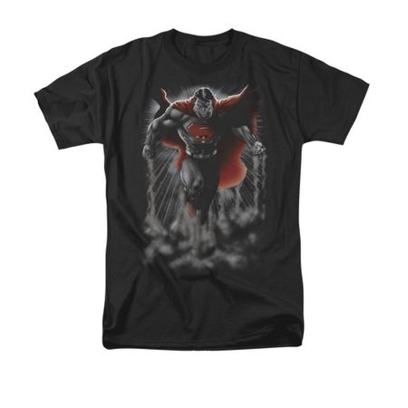 Superman Shirt Above The Clouds Black T-Shirt