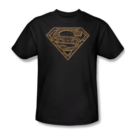 Superman Shirt Aztec Shield Black T-Shirt