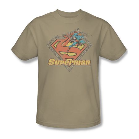 Superman Shirt Breaking Chains Sand T-Shirt