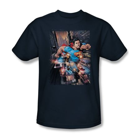 Superman Shirt Bullet Proof Navy T-Shirt