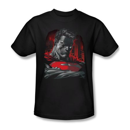 Superman Shirt Bust Black T-Shirt
