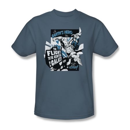 Superman Shirt Center Of the Galaxy Slate T-Shirt
