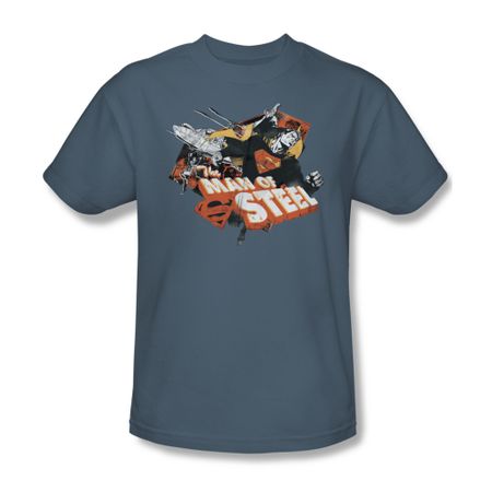 Superman Shirt Collage Slate T-Shirt
