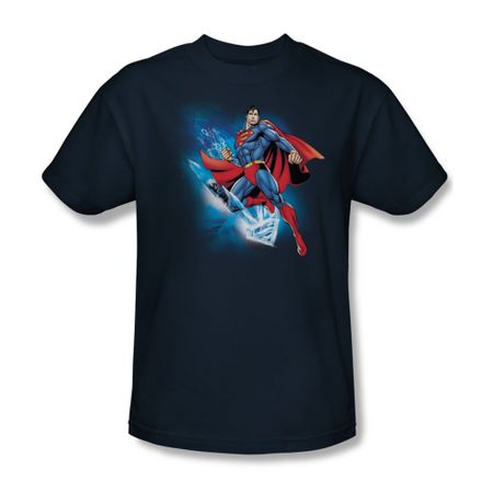 Superman Shirt Crystallize Navy T-Shirt