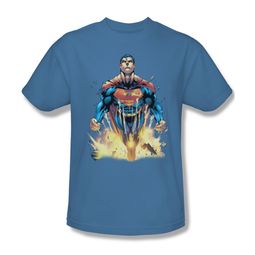 Superman Shirt Explosions Carolina Blue T-Shirt