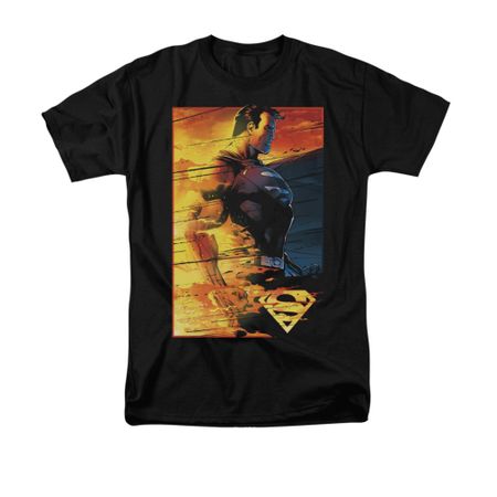 Superman Shirt Fireproof Black T-Shirt