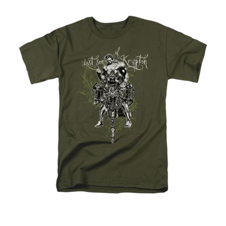 Superman Shirt Gothic Last Son Olive T-Shirt