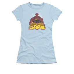 Superman Shirt Juniors Kneel Before Light Blue T-Shirt