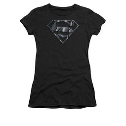 Superman Shirt Juniors Mech Shield Black T-Shirt Superman Shirt Juniors Mech Shield Black T-Shirt