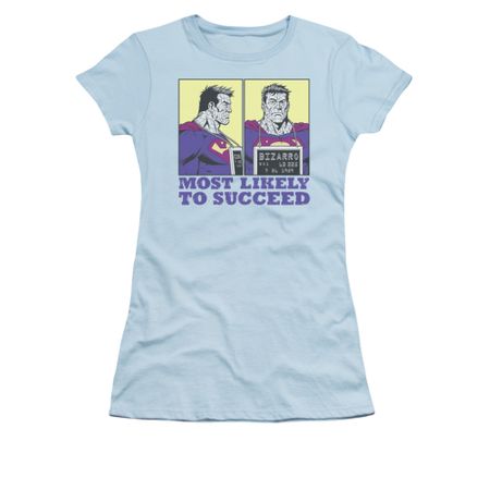 Superman Shirt Juniors Most Likely Light Blue T-Shirt