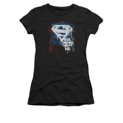 Superman Shirt Juniors Never Die Black T-Shirt