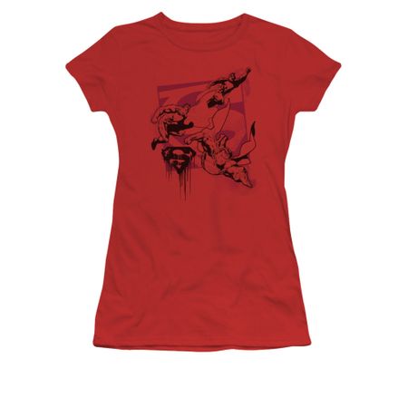 Superman Shirt Juniors Omnipresent Red T-Shirt