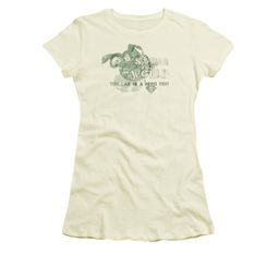 Superman Shirt Juniors Saving The World Cream T-Shirt