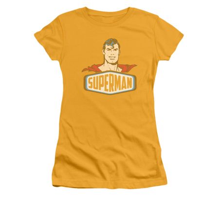 Superman Shirt Juniors Sign Gold T-Shirt