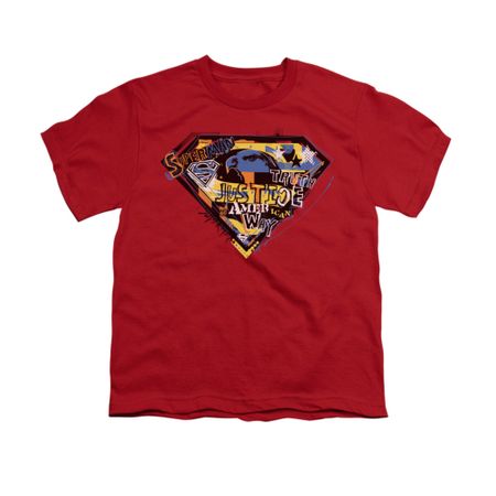 Superman Shirt Kids American Way Red T-Shirt
