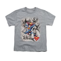 Superman Shirt Kids Break Through Athletic Heather T-Shirt