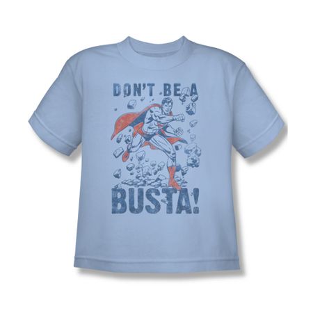 Superman Shirt Kids Busta Light Blue T-Shirt