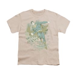 Superman Shirt Kids Defending Earth Cream T-Shirt