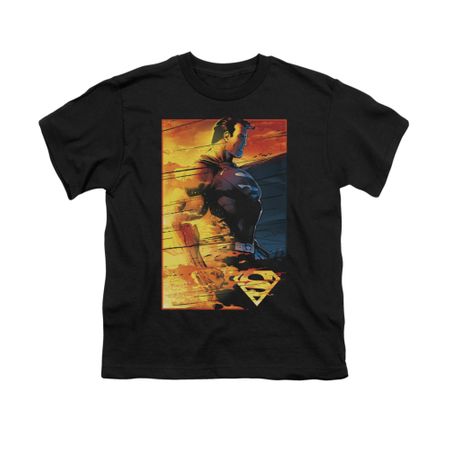 Superman Shirt Kids Fireproof Black T-Shirt