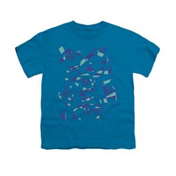Superman Shirt Kids Geo Scribbles Turquoise T-Shirt