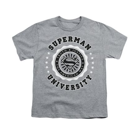 Superman Shirt Kids University Athletic Heather T-Shirt