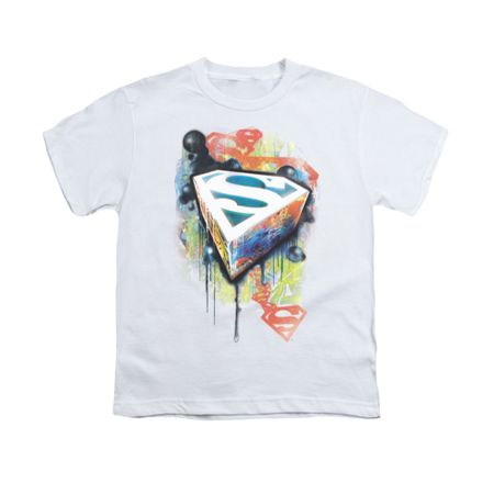 Superman Shirt Kids Urban Shield White T-Shirt