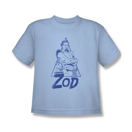 Superman Shirt Kids Zod Light Blue Tee Shirt