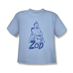 Superman Shirt Kids Zod Light Blue Tee Shirt