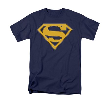 Superman Shirt Maize Shield Navy T-Shirt