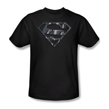 Superman Shirt Mech Shield Black T-Shirt