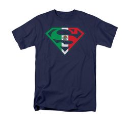 Superman Shirt Mexican Shield Navy T-Shirt