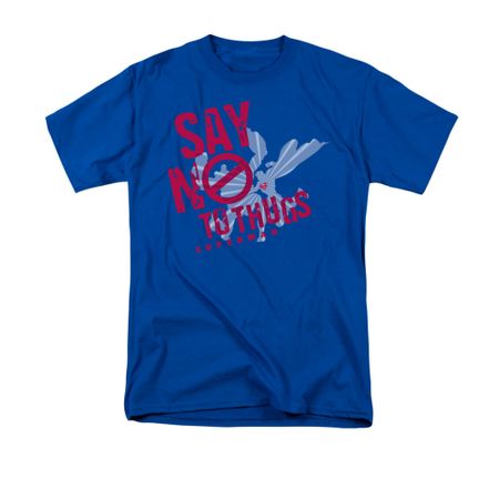 Superman Shirt No To Thugs Royal Blue T-Shirt