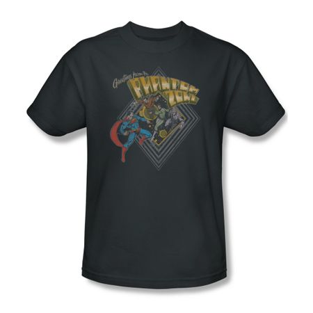 Superman Shirt Phantom Zone Charcoal T-Shirt