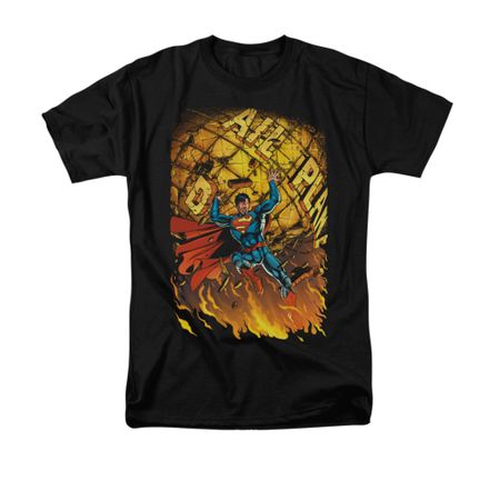 Superman Shirt Planet Lift Black T-Shirt