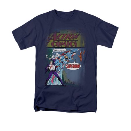 Superman Shirt Quick Change Navy T-Shirt