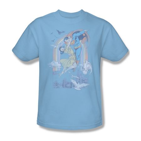 Superman Shirt Rainbow Light Blue T-Shirt