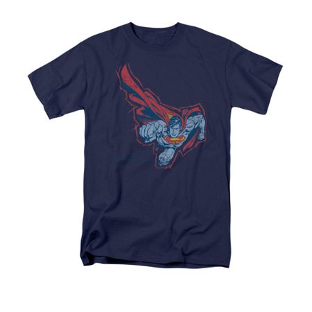 Superman Shirt Scribble And Soar Navy T-Shirt