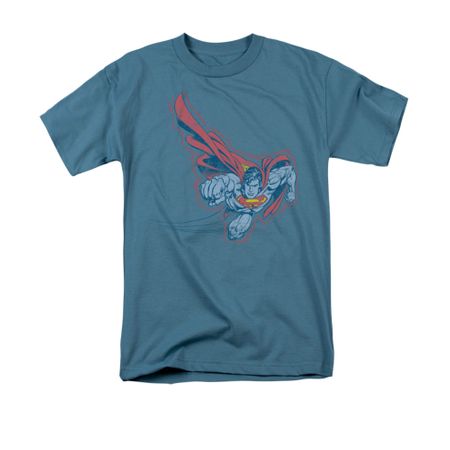 Superman Shirt Scribble And Soar Slate T-Shirt