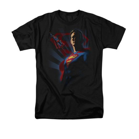 Superman Shirt Shadows Black T-Shirt