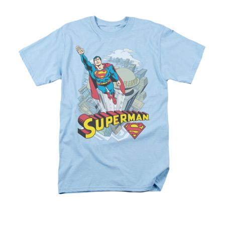 Superman Shirt Skyward Light Blue T-Shirt