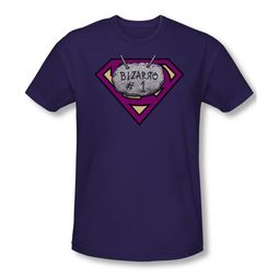 Superman Shirt Slim Fit Bizzaro #1 Purple T-Shirt
