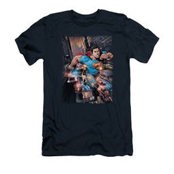 Superman Shirt Slim Fit Bullet Proof Navy T-Shirt Superman Shirt Slim Fit Bullet Proof Navy T-Shirt