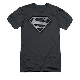 Superman Shirt Slim Fit Duct Tape Shield Charcoal T-Shirt