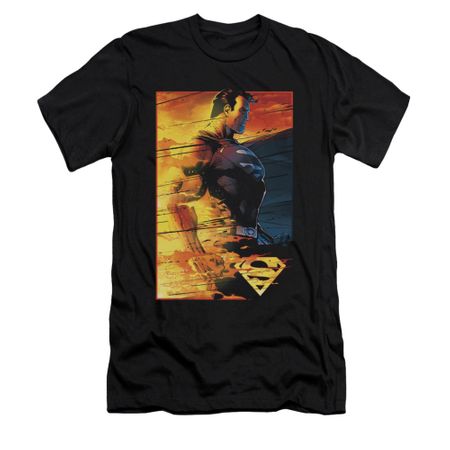Superman Shirt Slim Fit Fireproof Black T-Shirt