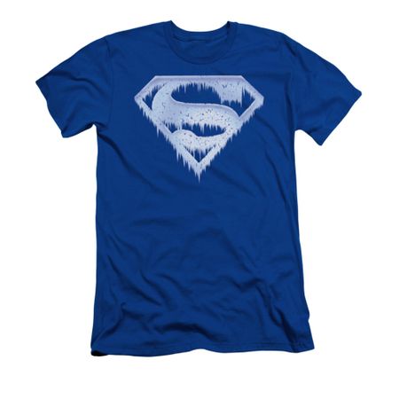 Superman Shirt Slim Fit Ice Shield Royal T-Shirt