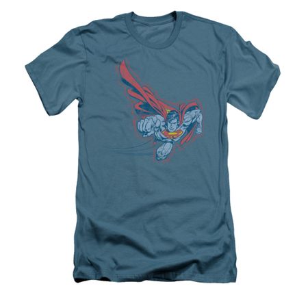 Superman Shirt Slim Fit Scribble And Soar Slate T-Shirt