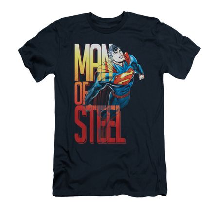 Superman Shirt Slim Fit Steel Flight Navy T-Shirt