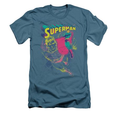 Superman Shirt Slim Fit Super Spray Slate T-Shirt